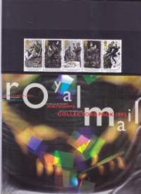 Iso-Britannia/Englanti - Royal Mail Mint stamps 1993 Collectors Pack - Vuosilajitelma 1993 ** postituore. Kuvamerkit