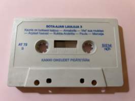 Sota-ajan lauluja 3 - Audiotuotanto AT 72  -C-kasetti / C-Cassette