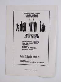 Antikvaarinen vuosikirja 1992