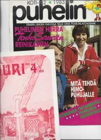 Luuri 1983 nr 4  henkilökuntalehti ja Kotipuhelin 1983 nr 2