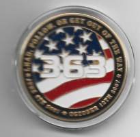 Los AngelesPolice School,  USA challenge coin / haastekolikko värimetallimm pillerissä  40 mm