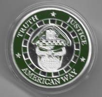 Chicago Police ,  USA challenge coin / haastekolikko värimetalli  pillerissä  40 mm