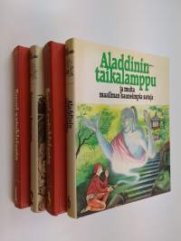 Suuri Satukirjasto 1-3 &amp; 6 (4 kirjaa) : Keisarin uudet vaatteet ; Prinsessa Ruusunen ; Saapasjalkakissa ; Aladdinin taikalamppu ja muita maailman kauneimpia satuja