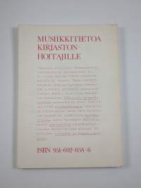 Musiikkitietoa kirjastonhoitajille