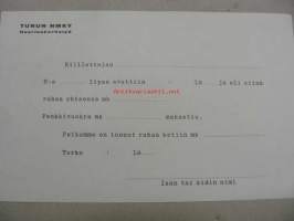 Turun NMKY Nuorisotyö kiillottajapojan lipastilityskuitti