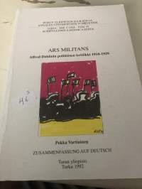 ARs militans Alfred döblinin poliittinen kritiikki 1910-1929