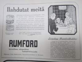Kotiliesi 1928 nr 18, Kansikuva K. Kuutola - Vanha äiti, Suomalaisia maalaistaloja mm Untamala Laitila - Kanajärvi Kalvoila, Vastasyntyneiden kylvettäminen...