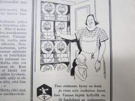 Kotiliesi 1928 nr 14, Kansikuva Jonas Heiska - Matkalla pappilaan, Sairaanhoitajatarvalmistuksestamme, Kasvavan nuorison pituus ja paino, Emäntänä itsenäinen?...