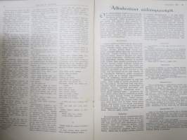 Kotiliesi 1928 nr 11, Kansikuva Martta Wendelin - Valkovuokkoja, Lucina Hagman 75 v., Kotitaolusopetusta, Kotijuusto, Rosa Sovelius, Vaatteiden peseminen maalla...