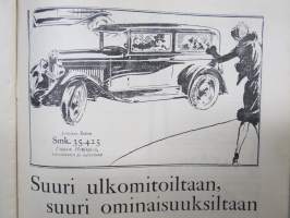 Kotiliesi 1928 nr 11, Kansikuva Martta Wendelin - Valkovuokkoja, Lucina Hagman 75 v., Kotitaolusopetusta, Kotijuusto, Rosa Sovelius, Vaatteiden peseminen maalla...