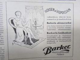 Kotiliesi 1928 nr 11, Kansikuva Martta Wendelin - Valkovuokkoja, Lucina Hagman 75 v., Kotitaolusopetusta, Kotijuusto, Rosa Sovelius, Vaatteiden peseminen maalla...