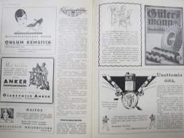 Kotiliesi 1928 nr 11, Kansikuva Martta Wendelin - Valkovuokkoja, Lucina Hagman 75 v., Kotitaolusopetusta, Kotijuusto, Rosa Sovelius, Vaatteiden peseminen maalla...