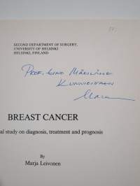 Breast Cancer : a clinical study on diagnosis, treatment and prognosis (signeerattu, tekijän omiste)