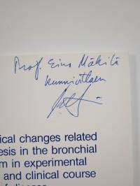 Morphological changes related to ciliogenesis in the bronchial epithelium in experimental conditions and clinical course of disease (signeerattu, tekijän omiste)