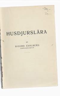 HusdjursläraKirjaSahlberg, Sigurd