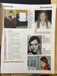 Alibi 2014 nr 1, Anna Madetojan henkirikos, Erik Sarin katosi 25 vuotta sitten, Joni Kiviniemi - Vankitaposta tuomionsa kärsinyt