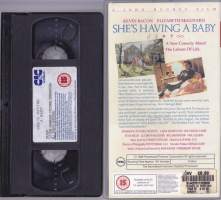 VHS - She&#039;s Having My Babyi, 1988. Elizabeth McGovern, Kevin Bacon