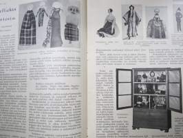 Kotiliesi 1928 nr 13, Kansikuva Alb. Gebhard - Uimaan lähdössä, Uinti ja terveys, Englantilainen ihannekoti, Alumiiastiat ja vitamiinit, Nukellakin on historia...