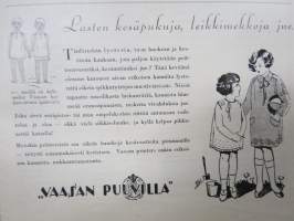 Kotiliesi 1928 nr 13, Kansikuva Alb. Gebhard - Uimaan lähdössä, Uinti ja terveys, Englantilainen ihannekoti, Alumiiastiat ja vitamiinit, Nukellakin on historia...
