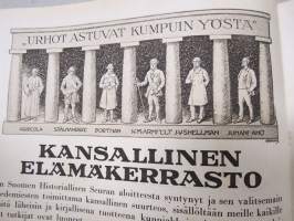 Kotiliesi 1928 nr 9, Kansikuva Hugo Simberg - Kansantaru, Naiskasvatuksesta maalaisoloissa, Rintalapsen vieroittamisesta, 24-tuntinen kello, Dahlioiden kasvatus...