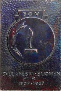 Svul:n keski-suomen piiri 1907-1957 50v palkintomitali