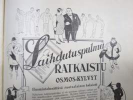 Kotiliesi 1928 nr 5, Kansikuva Gunnar Berndson - Nainen peilin edessä, Oma tupa oma lupa, Mikä on karkauspäivä?, Hiusten hoito, Kasvitarhasiementen idätys, ym.