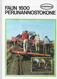 Faun 1600 Perunannostokone  - myyntiesite 1981