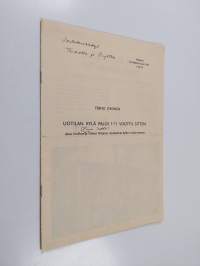Uotilan kylä paloi 111 vuotta sitten : Aina Lindfors ja Vihtori Virtanen muistelevat kylän entistä menoa (tekijän omiste, signeerattu)