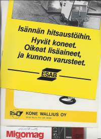 Esab,  Wallius  Migomag Hitsauskone sitteitä n  5 kpl erä 1980 l