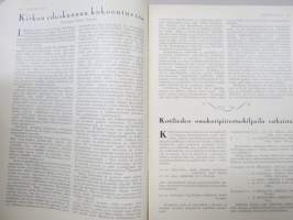 Kotiliesi 1928 nr 19, Kansikuva Martta Wendelin, Omakotikilpailu A-sarjan voittaja Arvo Muroma, Lastentalo Hyvinkää, Emäntäkoulu Kauhajoki, Savustettua utaretta, ym.