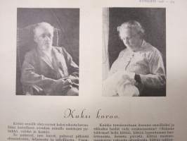 Kotiliesi 1928 nr 15, Kansikuva Hanna Rönnberg - Saariston tyttö, Lasten kasvattamisesta, Kotihyönteisemme, Kaupunkilaisen kokemuksia vaatteidenpesusta, Kesäkäsityö