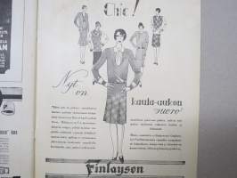 Kotiliesi 1928 nr 20, Kansikuva Juho Rissanen - Kahvia tarjoava nainen, Kirkkotaidenäyttely, Suomen juurikorit, Hapankaali, Riepumattoja, ym.