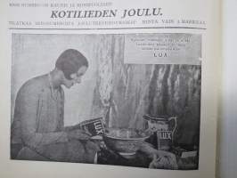 Kotiliesi 1929 nr 22, Kansikuva Ilmari Huitti - Inkeri, Asumistason kohoaminen kaupungeissa, Kahvimyssynäyttely, Kotijuustoista (ja juustomuoteista), Turkistavarat