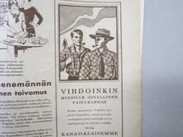 Kotiliesi 1929 nr 22, Kansikuva Ilmari Huitti - Inkeri, Asumistason kohoaminen kaupungeissa, Kahvimyssynäyttely, Kotijuustoista (ja juustomuoteista), Turkistavarat