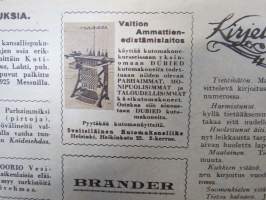 Kotiliesi 1929 nr 22, Kansikuva Ilmari Huitti - Inkeri, Asumistason kohoaminen kaupungeissa, Kahvimyssynäyttely, Kotijuustoista (ja juustomuoteista), Turkistavarat