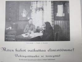 Kotiliesi 1929 nr 21, Kansikuva Anna Sahlstén - Leipoja, Puutarhanäyttely, Säästäväisyys, Kodinsisustusnäyttely, Kahvin vaikutus, Jänis ruokana, Kintaita, ym.