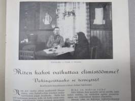 Kotiliesi 1929 nr 21, Kansikuva Anna Sahlstén - Leipoja, Puutarhanäyttely, Säästäväisyys, Kodinsisustusnäyttely, Kahvin vaikutus, Jänis ruokana, Kintaita, ym.