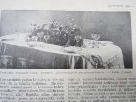 Kotiliesi 1929 nr 21, Kansikuva Anna Sahlstén - Leipoja, Puutarhanäyttely, Säästäväisyys, Kodinsisustusnäyttely, Kahvin vaikutus, Jänis ruokana, Kintaita, ym.