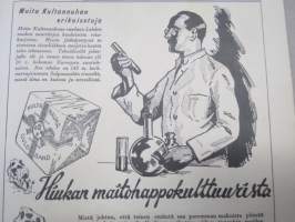 Kotiliesi 1929 nr 21, Kansikuva Anna Sahlstén - Leipoja, Puutarhanäyttely, Säästäväisyys, Kodinsisustusnäyttely, Kahvin vaikutus, Jänis ruokana, Kintaita, ym.