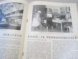 Kotiliesi 1929 nr 18, Kansikuva Vilho Sjöström - Aidalla, Pikkulapsi ja pahat voimat, Anna Sahlstén 70 v., Berliinin Kaasu- ja vesinäyttely, Vauvanvaatteet, Kaali ym