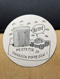 Äiti nestettä jo toisessa polvessa -lasinalunen / coaster