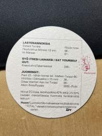 Ravintola huono palvelu -lasinalunen / coaster