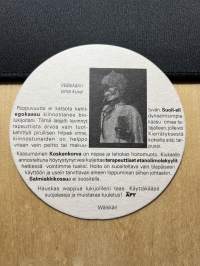 Kaasut Näkymättömät veljemme taistelussa krapulaa vastaan -lasinalunen / coaster
