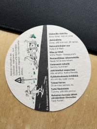 Asiat on hienosti. Kemikaalia saa vapaasti.. Bonsomer myös Pietarissa -lasinalunen / coaster