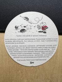 Onnistuleen television katselun edellytyksiä -lasinalunen / coaster