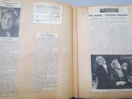 Elettyä ja koettua vv. 1949-51 -turkulaisen virkanaisen elämää leikekirjan muodossa, erilaisten tapahtumien ohjelmia, pääsylippuja, matkalippuja, ilmoituksia...