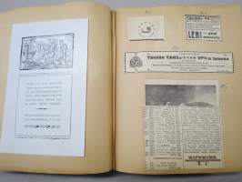 Elettyä ja koettua vv. 1949-51 -turkulaisen virkanaisen elämää leikekirjan muodossa, erilaisten tapahtumien ohjelmia, pääsylippuja, matkalippuja, ilmoituksia...