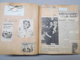 Elettyä ja koettua vv. 1949-51 -turkulaisen virkanaisen elämää leikekirjan muodossa, erilaisten tapahtumien ohjelmia, pääsylippuja, matkalippuja, ilmoituksia...