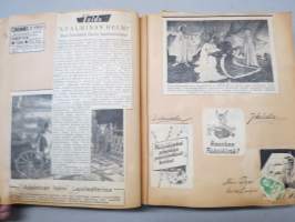 Elettyä ja koettua vv. 1949-51 -turkulaisen virkanaisen elämää leikekirjan muodossa, erilaisten tapahtumien ohjelmia, pääsylippuja, matkalippuja, ilmoituksia...