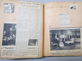 Elettyä ja koettua vv. 1949-51 -turkulaisen virkanaisen elämää leikekirjan muodossa, erilaisten tapahtumien ohjelmia, pääsylippuja, matkalippuja, ilmoituksia...